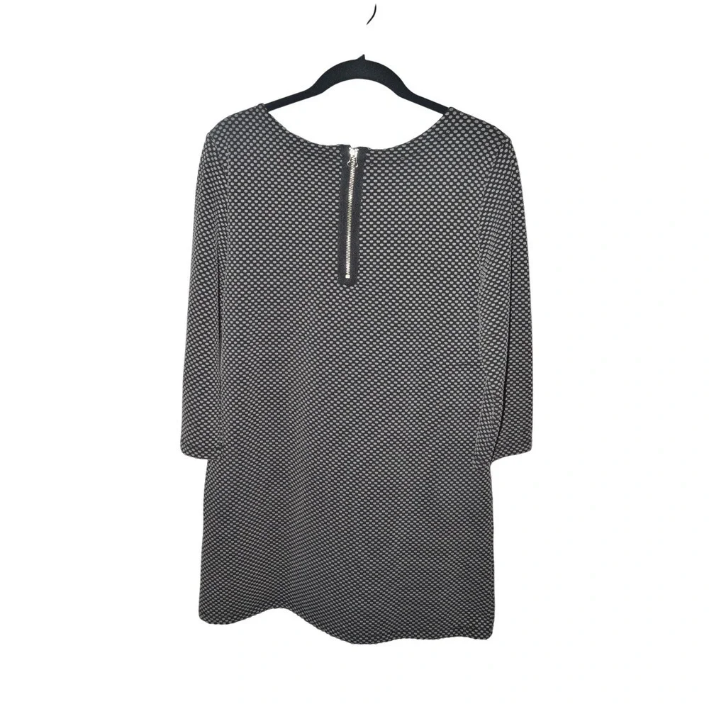 NWOT Isle Apparel Women's Black & White Polka Dot 3/4 Sleeve Dress‎